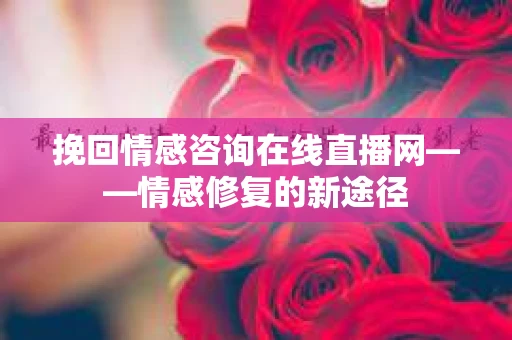 挽回情感咨询在线直播网——情感修复的新途径