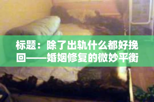 标题：除了出轨什么都好挽回——婚姻修复的微妙平衡