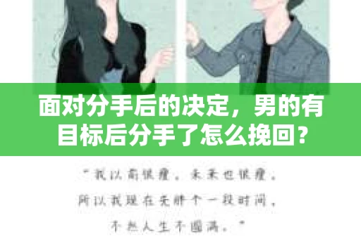 面对分手后的决定，男的有目标后分手了怎么挽回？