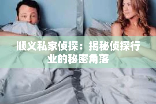 顺义私家侦探：揭秘侦探行业的秘密角落