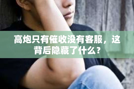 高炮只有催收没有客服，这背后隐藏了什么？
