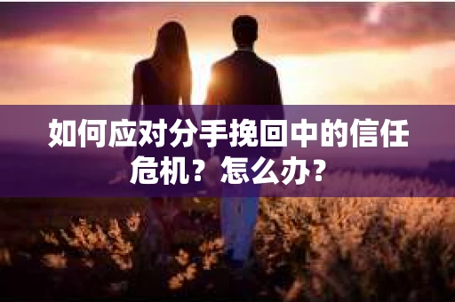 如何应对分手挽回中的信任危机？怎么办？