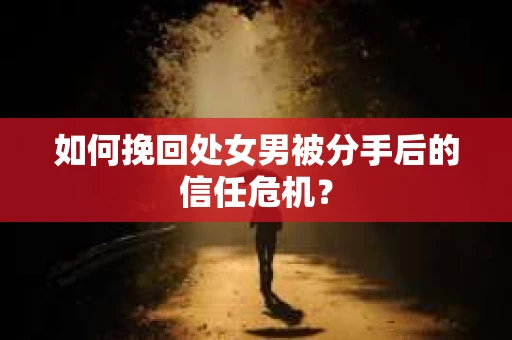 如何挽回处女男被分手后的信任危机？