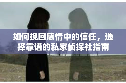 如何挽回感情中的信任，选择靠谱的私家侦探社指南