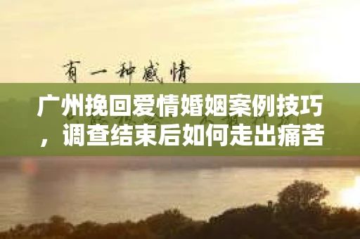 广州挽回爱情婚姻案例技巧，调查结束后如何走出痛苦并做出明智决策？