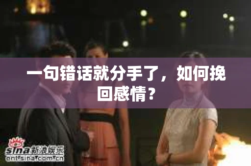 一句错话就分手了，如何挽回感情？