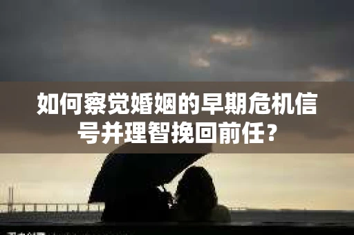 如何察觉婚姻的早期危机信号并理智挽回前任？