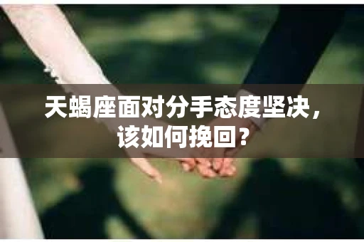 天蝎座面对分手态度坚决，该如何挽回？