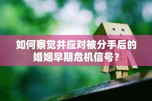 如何察觉并应对被分手后的婚姻早期危机信号？